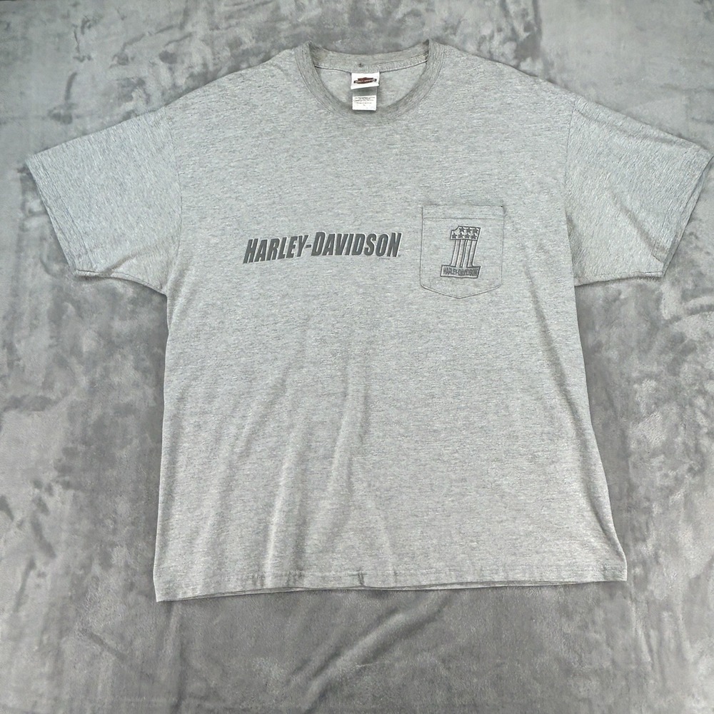 Vtg Harley Davidson T-Shirt Size XL Gray Mother Road Kingman AZ 2002 Made in USA - Picture 4 of 10